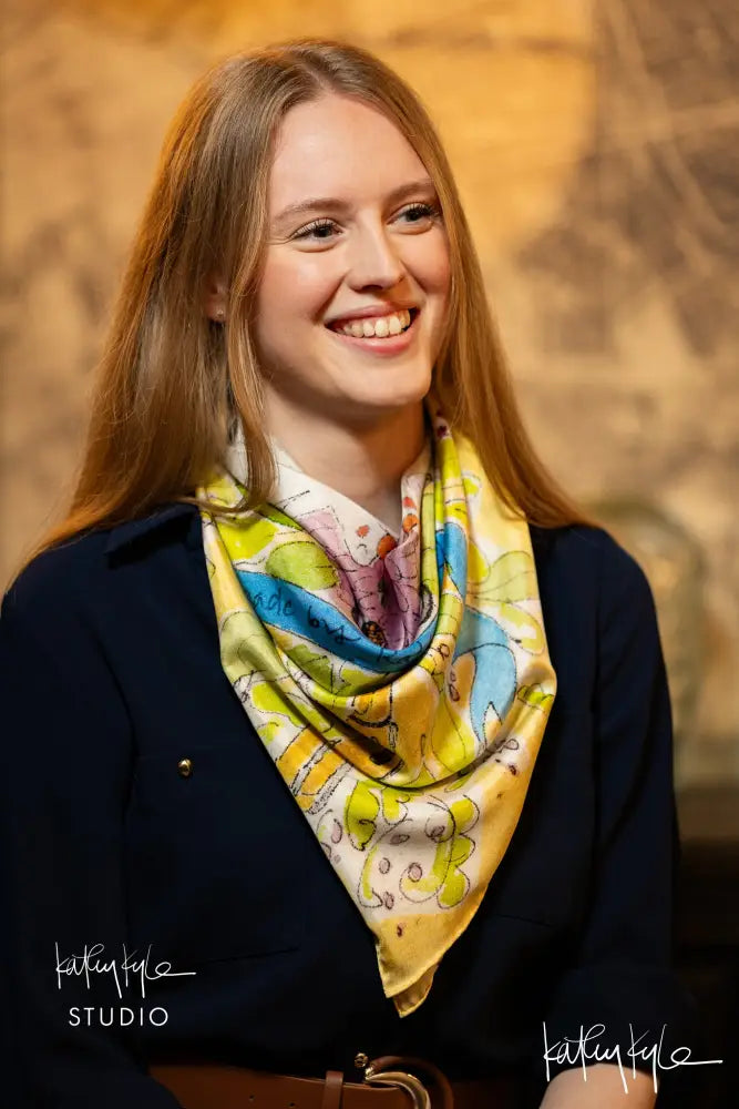 Pax et Amor - Peace and Love Silk Scarf
