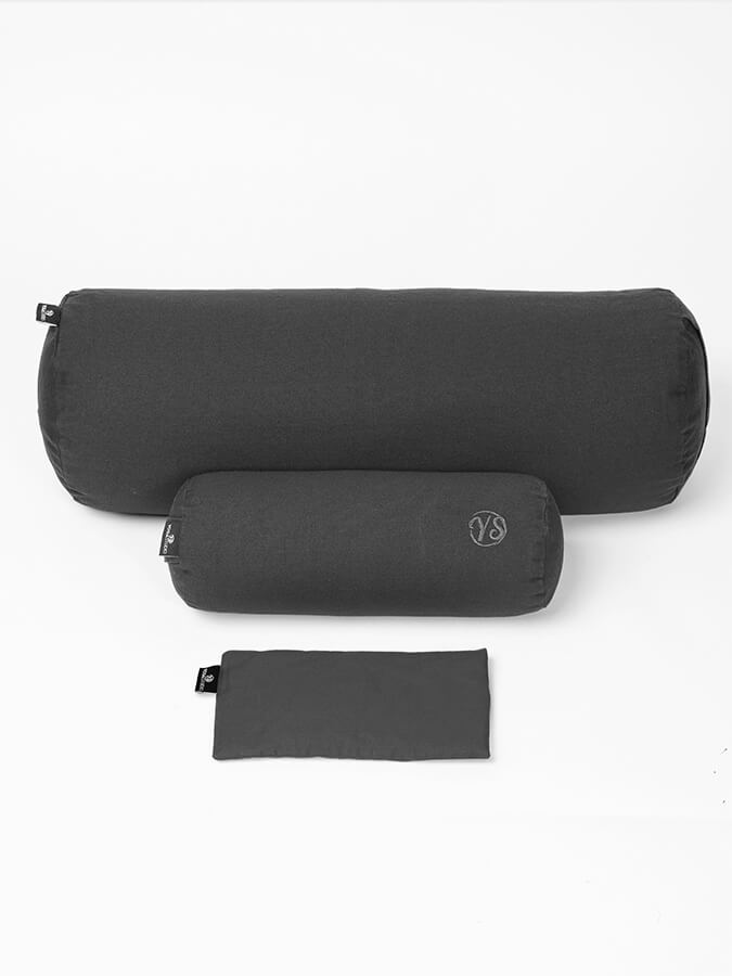 Yoga Studio Organic Meditation Bolster &amp; Eye Pillow Set - Relax