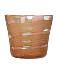 Peach Affect Glass Candle Holder / Vase Medium