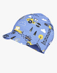 Kids Summer Hat with Construction Print