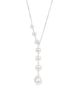 Outstanding Silver Pearl Pendant with Extension Chain - Elegant & Timeless Jewelry by MyaMoon by MyaMoon at www.brixbailey.com