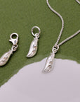 Two Peas In A Pod Silver Charm