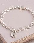 Personalised Pebble Silver Charm Bracelet