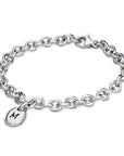 Personalised Pebble Silver Charm Bracelet