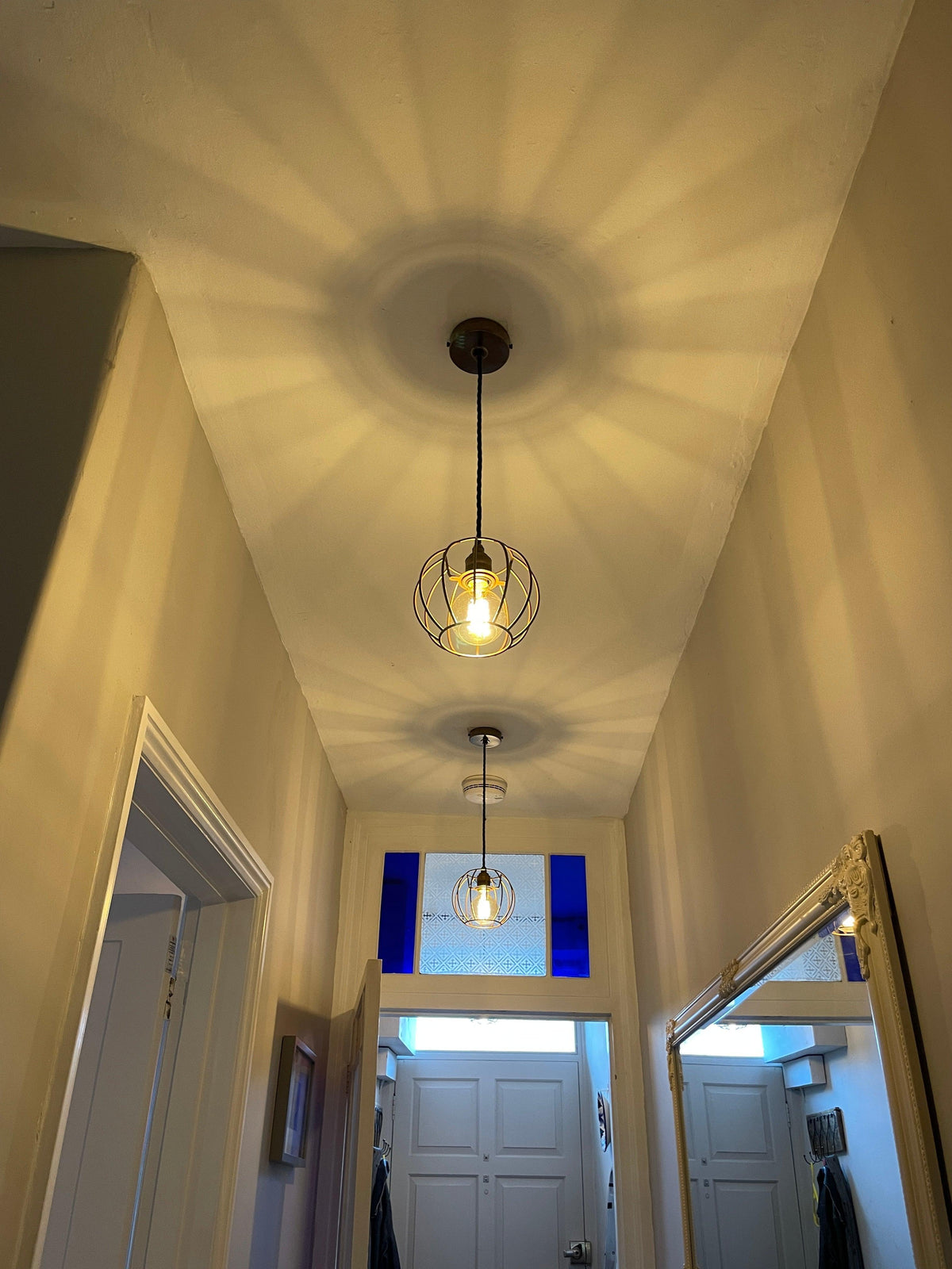 Single Pendant Light with Pumpkin Shade | Rustic Bedside &amp; Feature Lighting UK