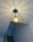 XXL Pumpkin Shade Pendant Light | Rustic Statement Kitchen & Dining Lighting UK