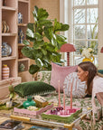 Penny Ribbed Lamp - Terracotta