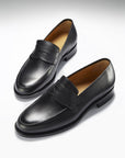 Black Leather Loafers, Welted Leather Sole