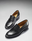 Black Leather Loafers, Welted Leather Sole