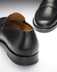 Black Leather Loafers, Welted Leather Sole