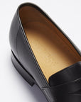Black Leather Loafers, Welted Leather Sole