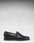 Black Leather Loafers, Welted Leather Sole