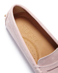 Women's Penny Driving Loafers, ice pink suede