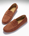 Penny Driving Loafers, rust suede