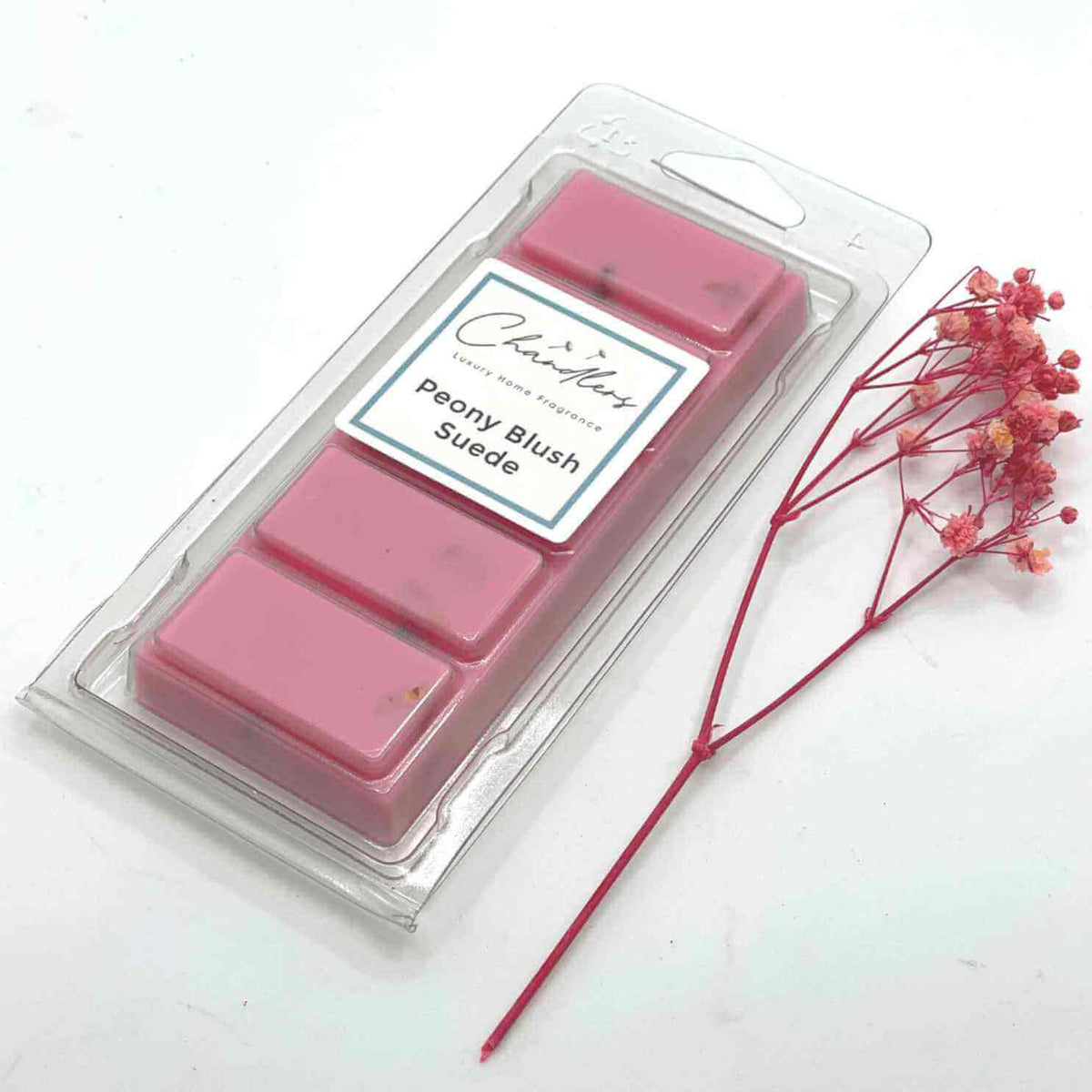 Peony &amp; Blush Suede Wax Melt Snapbar