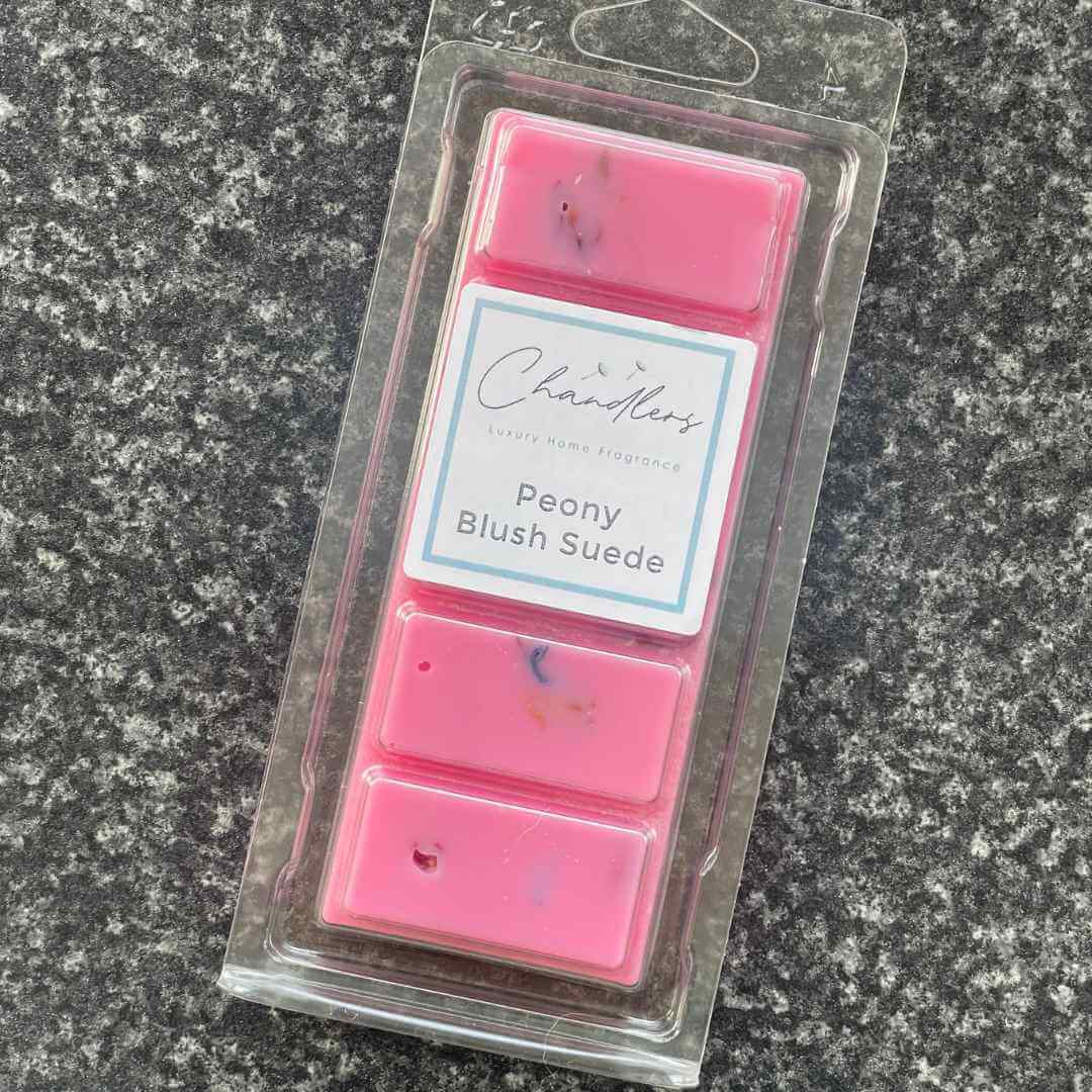 Peony &amp; Blush Suede Wax Melt Snapbar