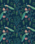Peacock Wallpaper Colourful Oriental Design
