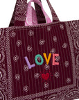 PERLA Quilted Maxi Tote Çanta - LOVE