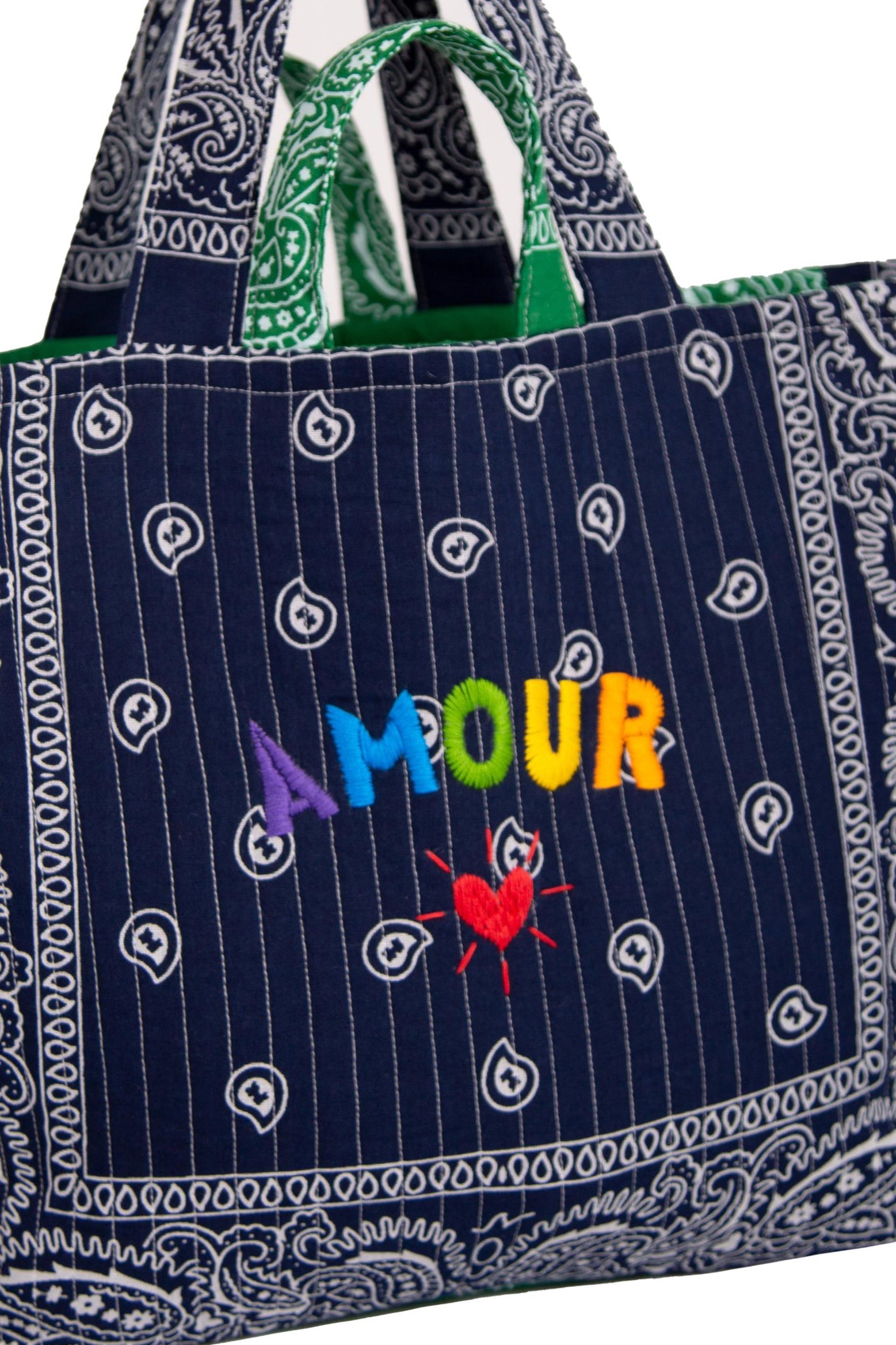 PERLA Quilted Maxi Tote Çanta - AMOUR