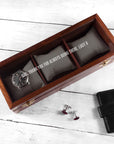 Personalised 3 Piece Wooden Watch Box