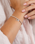 Birthstone & Initial Letter Personalised Charm Bracelet