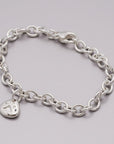 Pet Paw Print Personalised Silver Charm