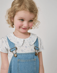 Peter Pan Short Sleeved T-Shirt - Purple Flower