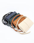 Tan Leather Crossbody Phone Bag