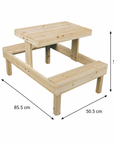 Wooden Children’s Picnic Table - Playhouse Table & Bench Accessory