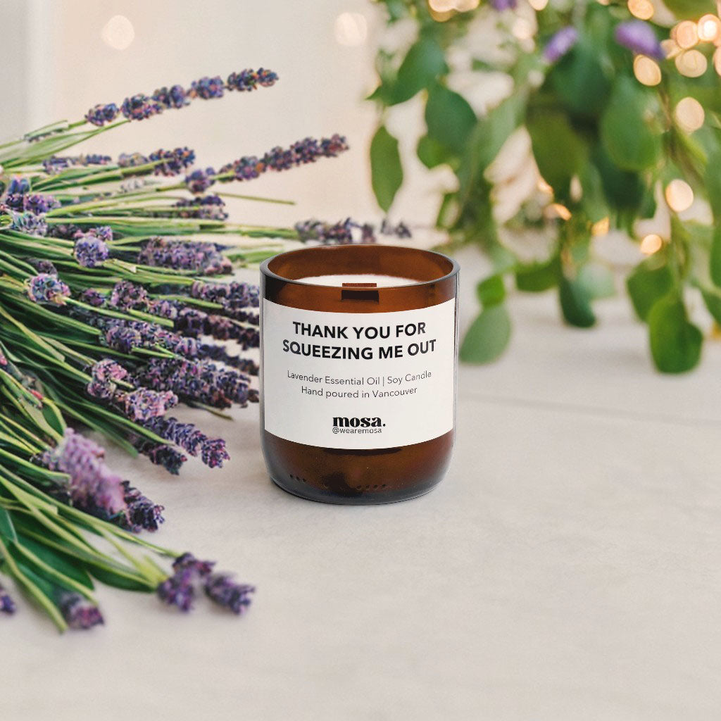 Lavender Essential Oil Scented Soy Candle-3