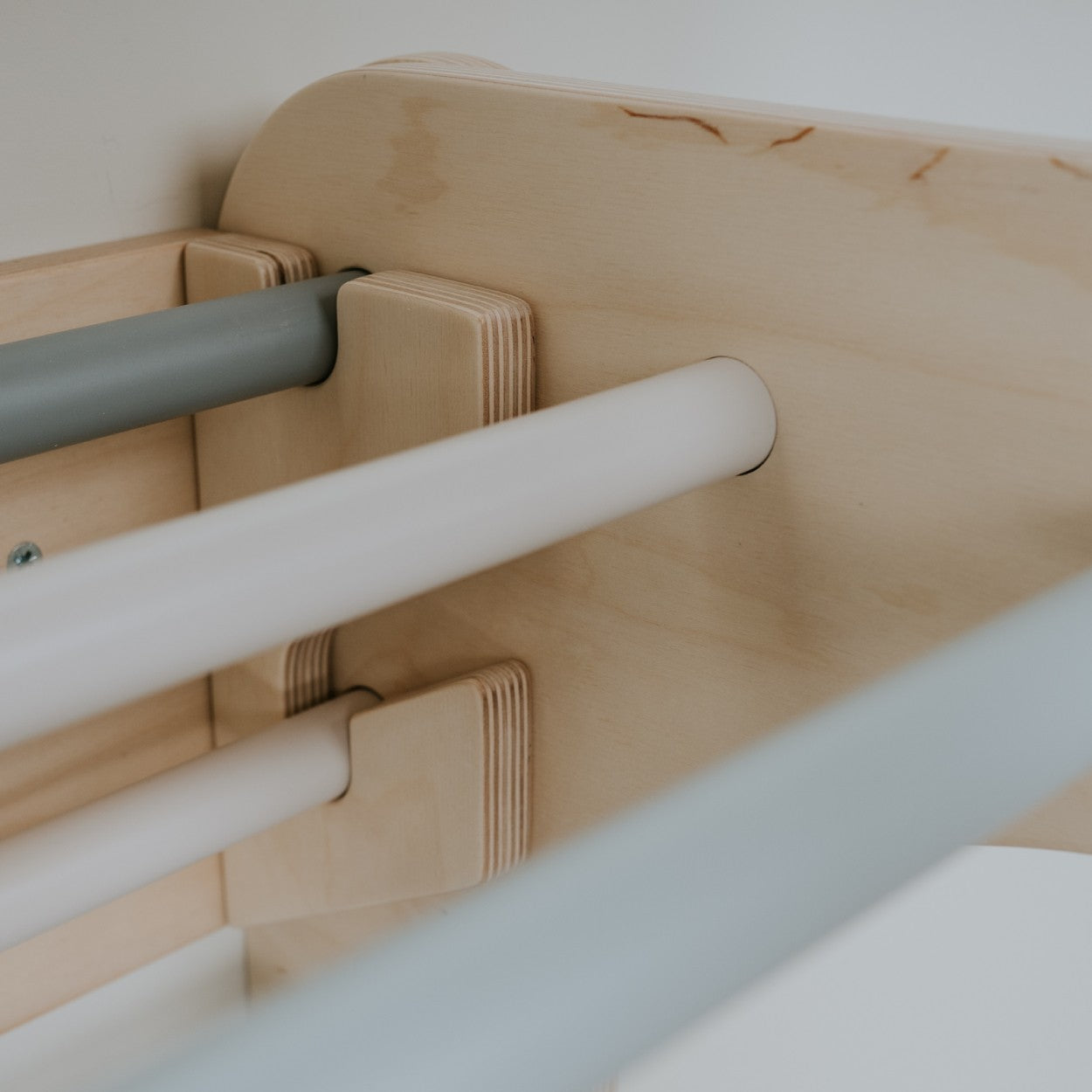 Pastel Climbing Set with Pikler Triangle and Wall