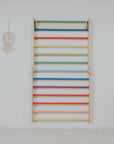 Indoor Rainbow Climber and Swedish Wall Play Set