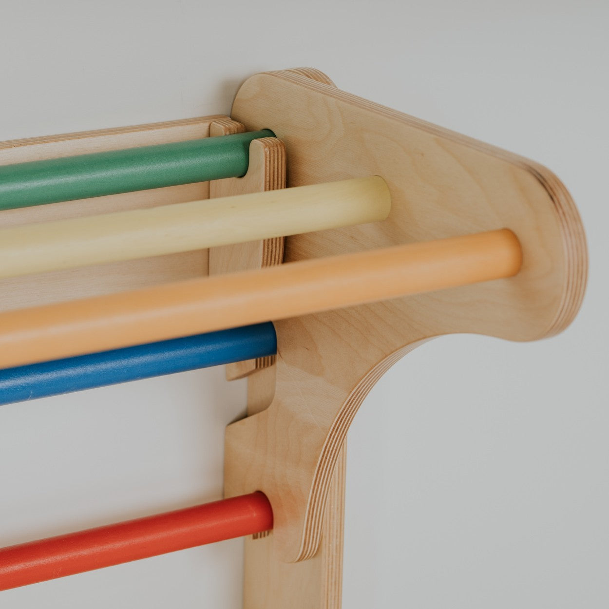 Indoor Rainbow Climber and Swedish Wall Play Set