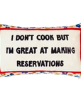 I Don't Cook Needlepoint Cushion