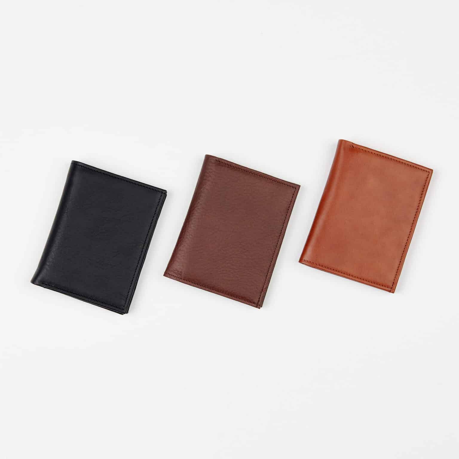 Mens Natural Leather Wallet with Card and Coin Pockets