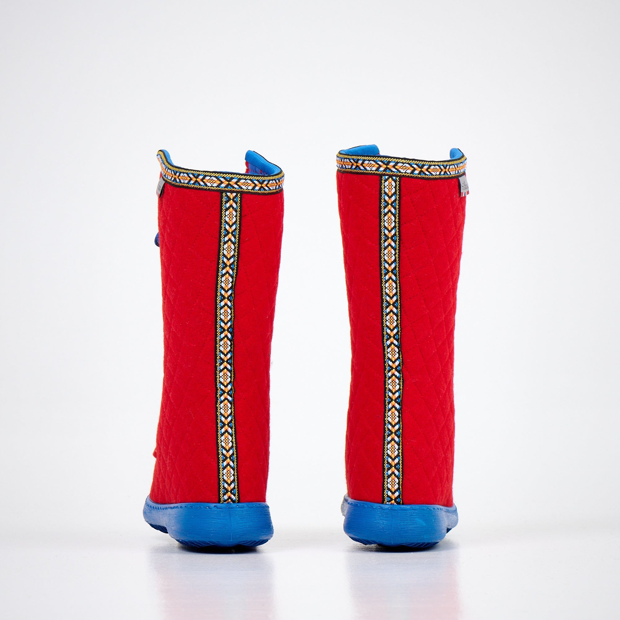 Red Wool Felt Winter Boots for Cosy Cold Days