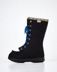 Black Wool Felt Winter Boots