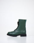 Forest Green Leather Boots