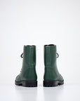 Forest Green Leather Boots