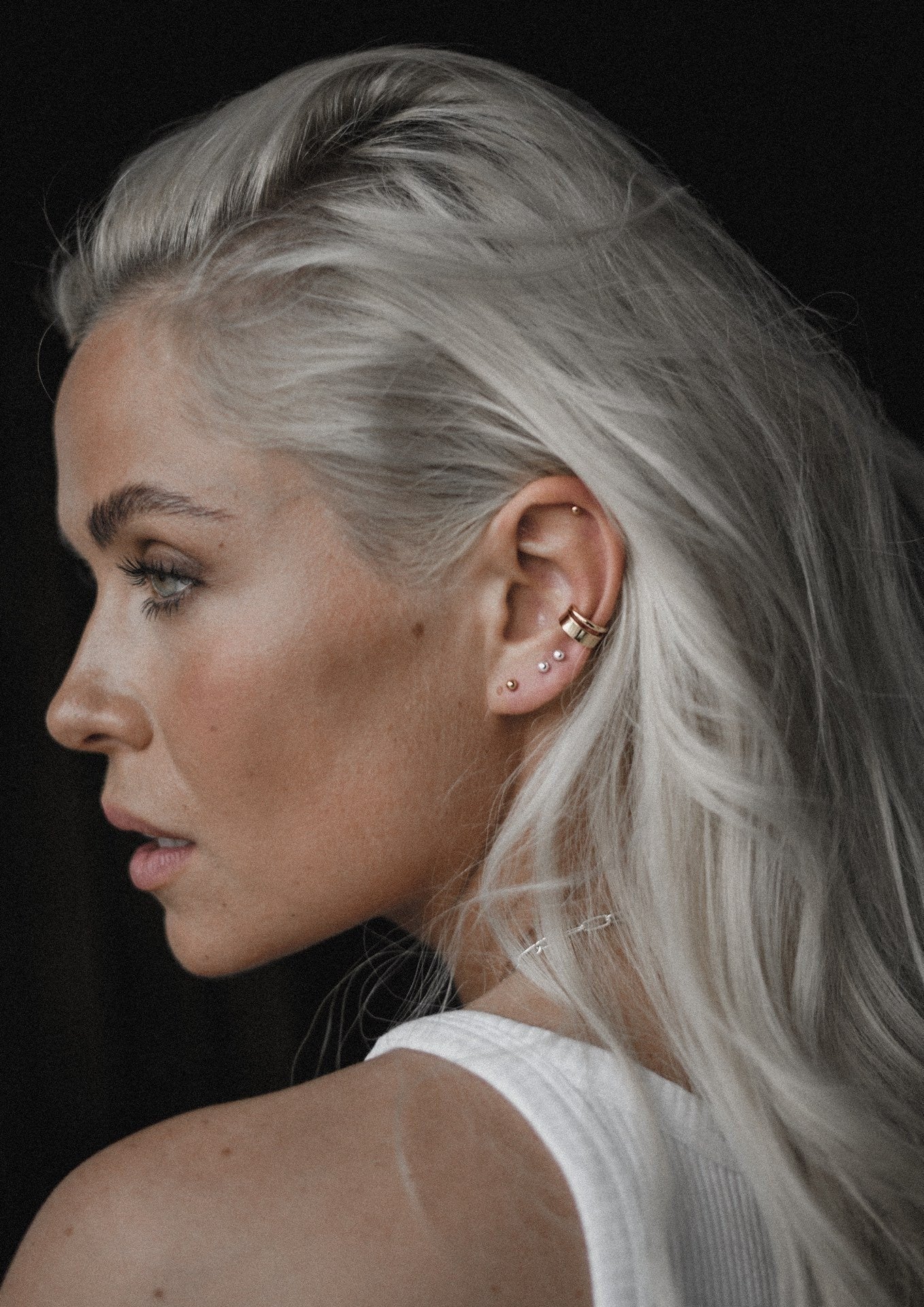 Sterling Silver Pin Up Earrings