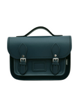 Leather Midi Satchel - Pine