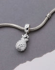 Pineapple Silver Charm
