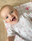 Travel Changing Mat - Pink Bows