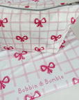 Nappy Wallet - Pink Bows
