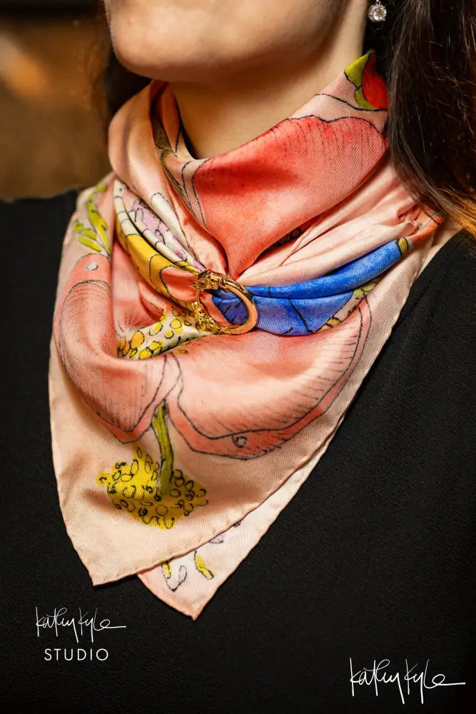 Pink Lady Silk Scarf