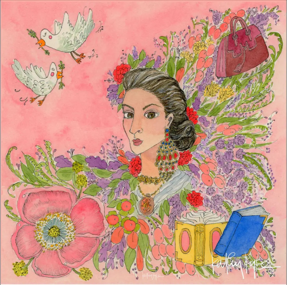 Pink Lady Silk Scarf