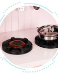 Pink Wooden Play Kitchen with Accessories