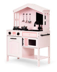 Pink Wooden Play Kitchen with Accessories