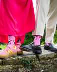 Save the Pink Puffin Bamboo Socks