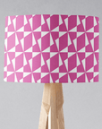 Pink Retro Geometric Lampshade, Ceiling or Table Lamp Shade